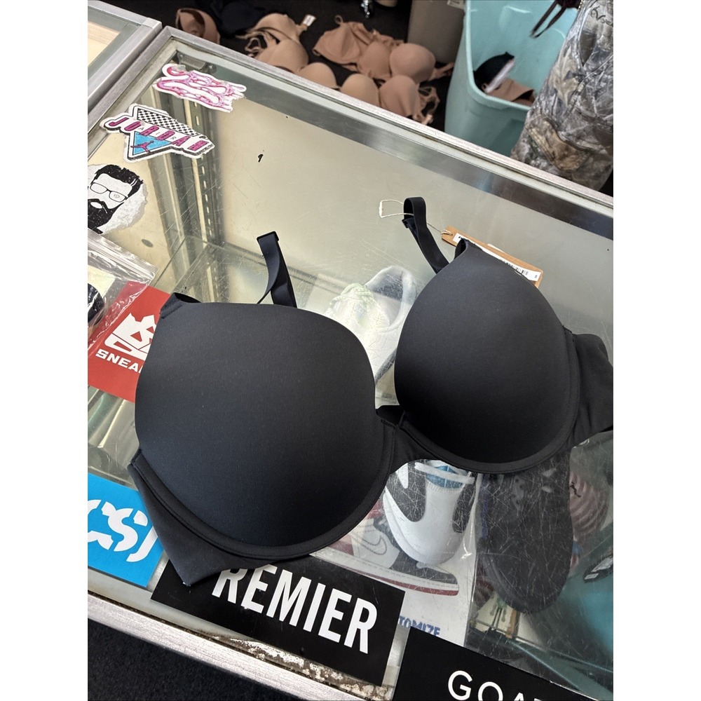 SKIMS Body Bra FITS EVERYBODY PUSH UP DEMI SZ 38D Onyx Black New NWT